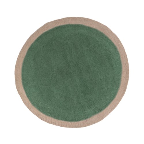 Tapis Lumbini 120 cm - cumulus/granit vert
